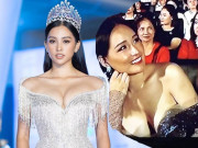 Thời trang - Váy trễ nải khoe vòng 1 tới mức gặp sự cố ở chung kết Miss World Việt Nam