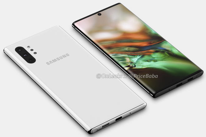 Galaxy Note 10+ sẽ có thêm camera ToF ở dưới đèn flash LED.