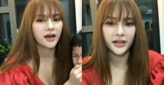 Thu Thủy lại bị cư dân mạng soi 1 clip livestream trong đó bé Henry khóc lóc nói "Ba kỳ quá"