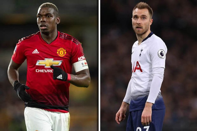 Eriksen có thể làm đồng đội của Pogba ở mùa giải tới