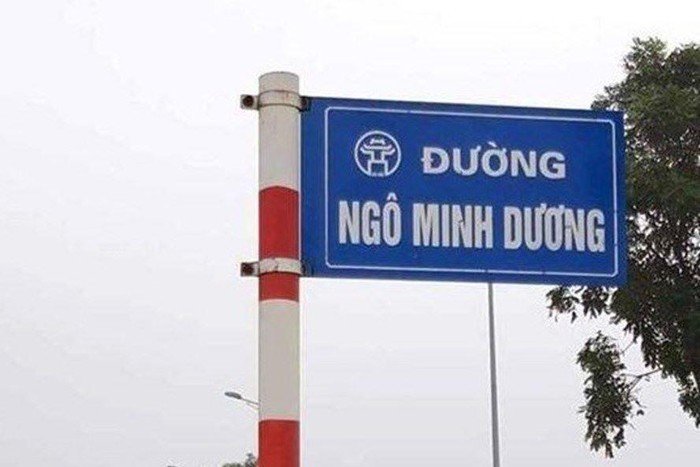 Biển tên đường Ngô Minh Dương được đặt trộm suốt một thời gian dài