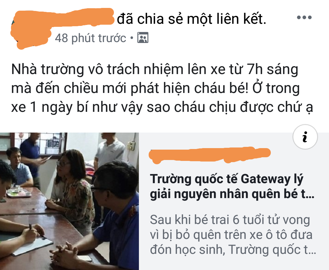 Mọi người lên án sự vô trách nhiệm của những người có liên quan đến vụ việc.