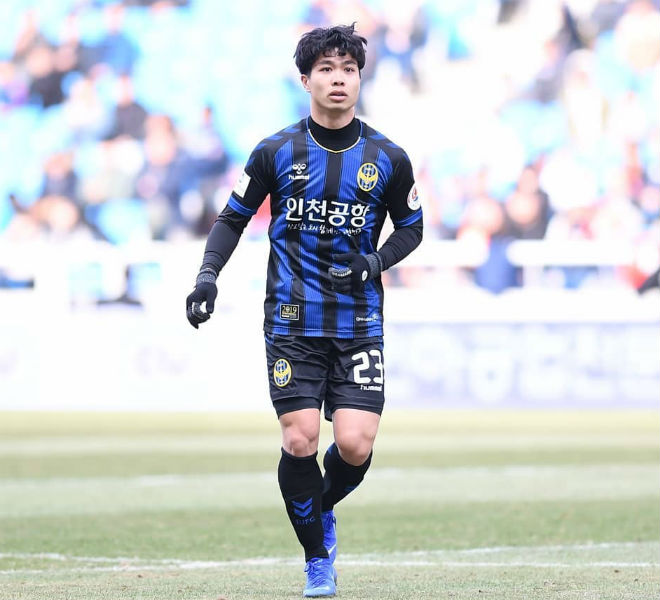 Thời khoác áo Incheon United, Công Phượng cũng thi đấu rất tốt ở những trận đá tập&nbsp;nhưng "tịt ngòi" khi vào mùa giải