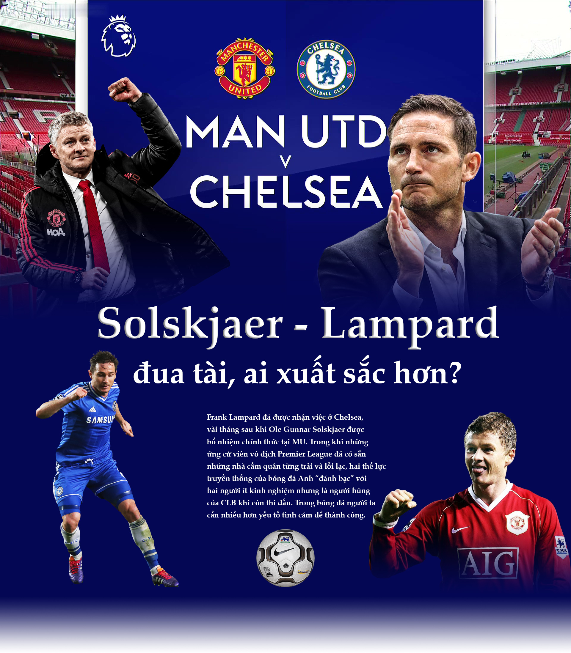 MU - Chelsea tranh đấu Ngoại hạng Anh:  Solskjaer - Lampard đua tài, ai xuất sắc hơn? - 1