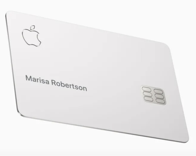 Thẻ Apple Card.