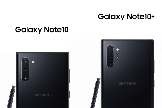 Galaxy Note 10+ lớn hơn đáng kể.