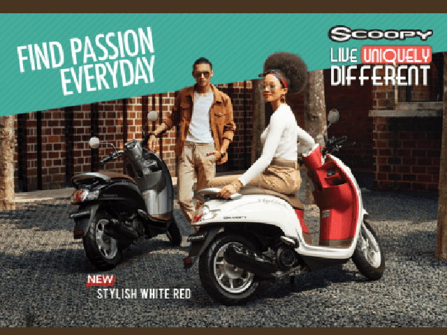 Ra mắt Honda Scoopy màu đỏ trắng thời thượng, giá chỉ 40 triệu đồng