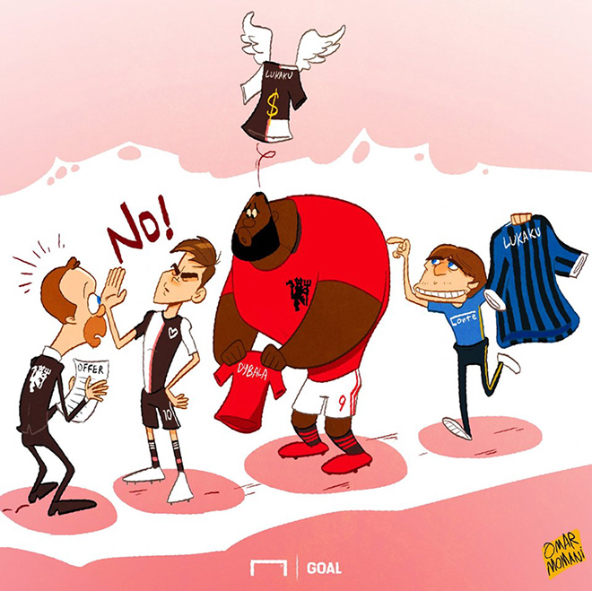 Lukaku đang vướng vào cuộc tình tay tư với MU, Juventus và Inter Milan.