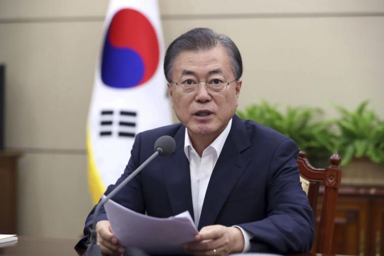 Tổng thống Hàn Quốc Moon Jae-in kêu gọi một “nền kinh tế liên Triều” (Nguồn: Straitstimes)