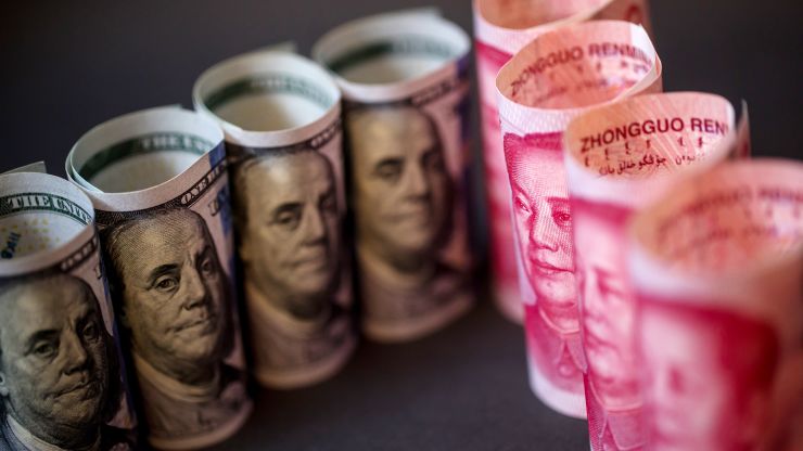 Tiền giấy của Hoa Kỳ và Trung Quốc luôn trong tình trạng biến động (nguồn: CNBC)