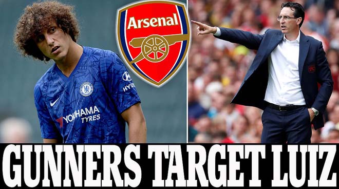 Theo Daily Mail, Arsenal đang nhắm David Luiz