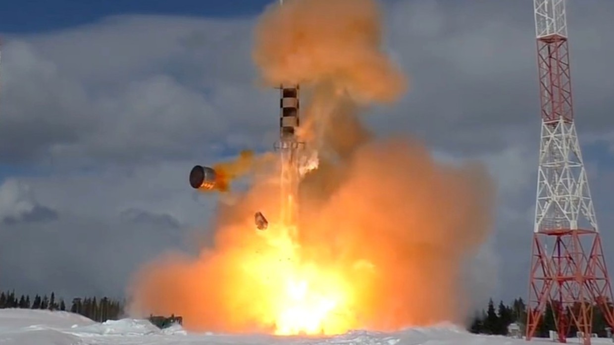Một vụ phóng thử tên lửa của Nga.