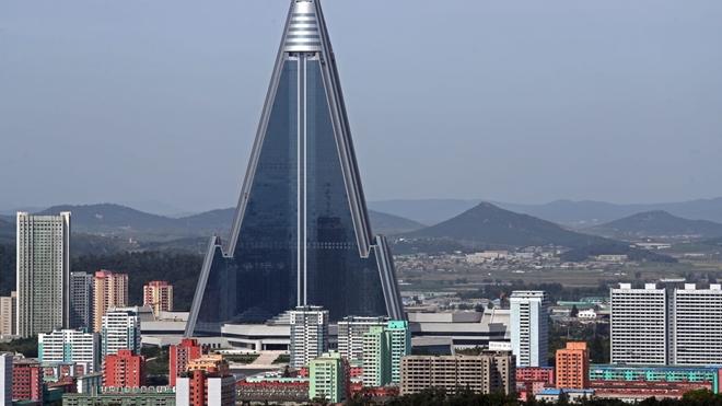 Khách sạn với cấu trúc có một không hai ở Triều Tiên và trên thế giới. Ảnh: Getty Images.&nbsp;
