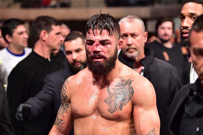 Còn đây là Mike Perry sau trận