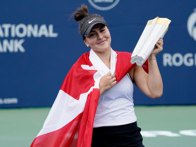 &nbsp;Andreescu trở thành tay vợt Canada đầu tiên giành được&nbsp;Rogers Cup trên sân nhà