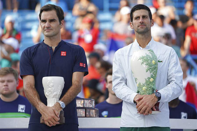 Federer từng thua Djokovic cả 2 set cùng tỷ số 4-6 ở trận chung kết Cincinnati Masters năm ngoái