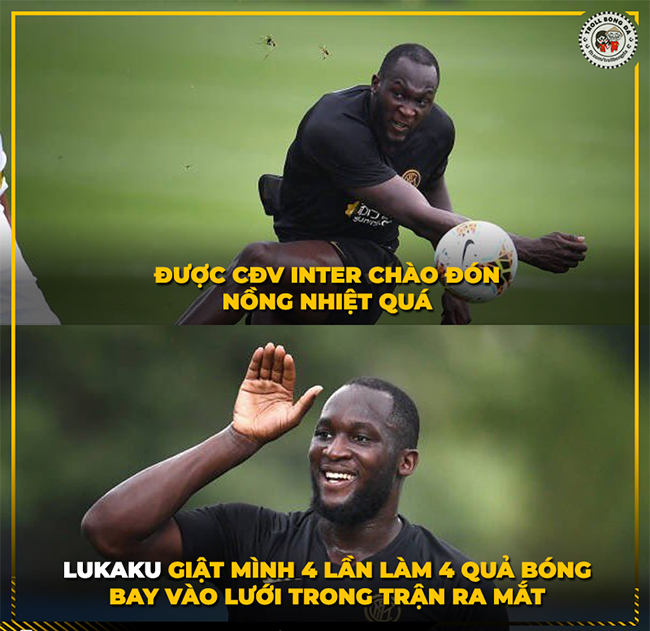 &#34;Nghệ sĩ hài&#34; Lukaku mới chỉ giật mình mà đã có 4 bàn cho đội bóng mới.