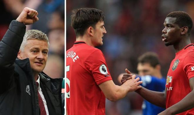 
Có Maguire ở tuyến sau, HLV Solskjaer kéo Pogba lùi sâu hàng tiền vệ để chia bài