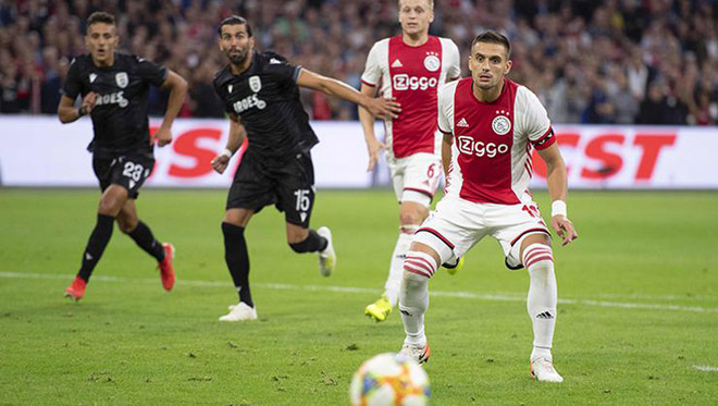 Ajax thắng vất vả PAOK để có vé dự vòng play-off Champions League mùa này đấu đội bóng đảo Síp APOEL&nbsp;