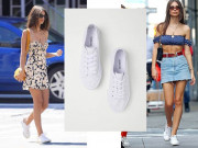 Thời trang - Học siêu mẫu Emily Ratajkowski phối từ váy tới quần với sneaker trắng