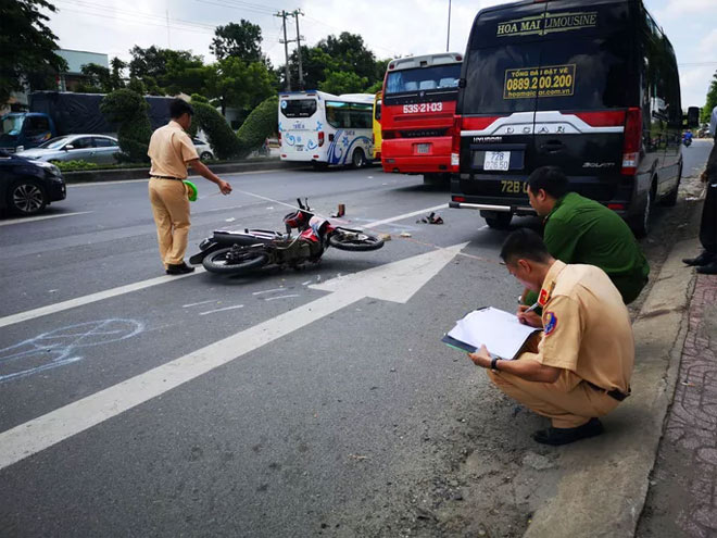 Hiện trường vụ tai nạn giao thông