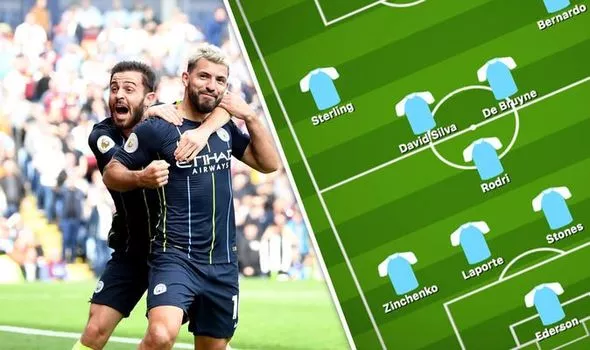 Aguero và Bernando Silva trở lại đội hình xuất phát