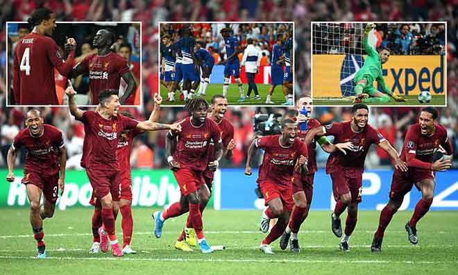 Liverpool đánh bại Chelsea ở Siêu cúp châu Âu