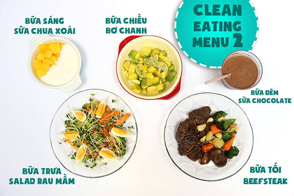 Nguyên tắc để chế biến những món eat clean là thay dầu ăn bình thường bằng dầu ô liu, hạn chế món chiên rán.