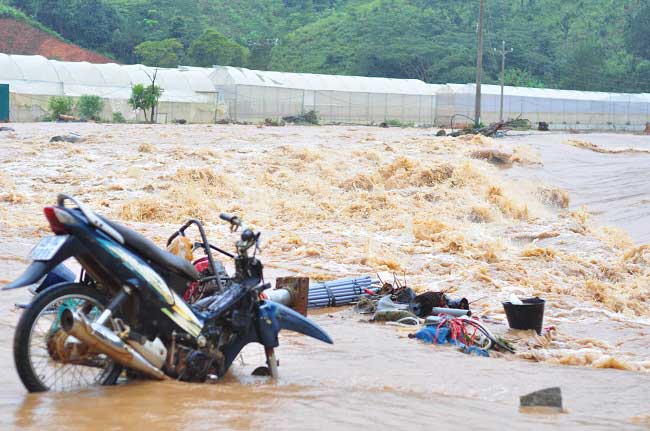 Mưa lũ lịch sử đầu tháng 8/2019 gây thiệt hại nặng nề về người và tài sản cho các tỉnh Tây Nguyên và Nam Bộ. Ảnh CAND.