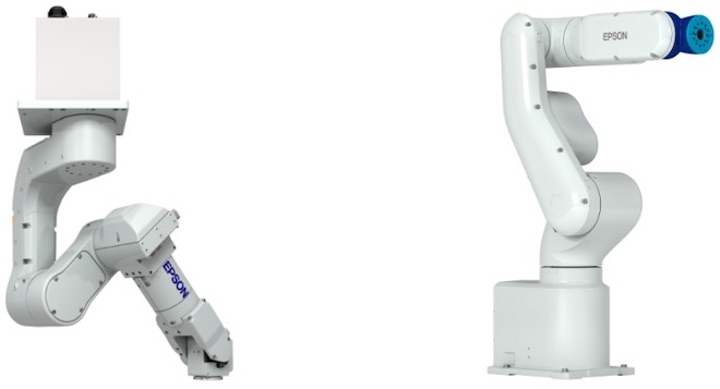 Epson’s N2 robot (trái) và&nbsp;VT6L robot (phải)