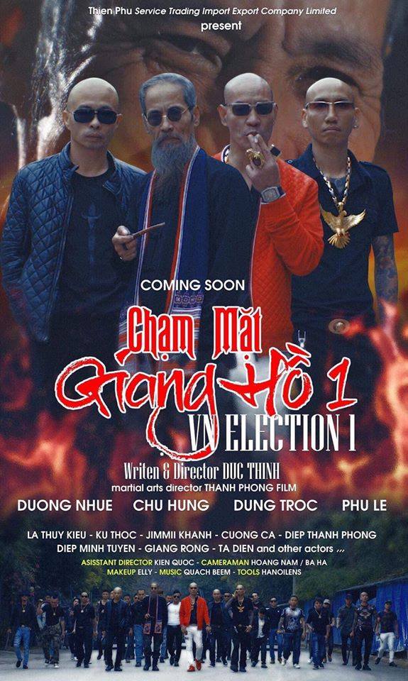 NSƯT Chu Hùng trong poster Chạm mặt giang hồ.