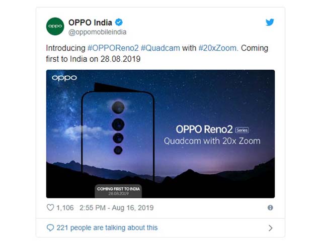 OPPO Reno chưa hết ”hot”, Reno2 đã sắp sửa trình làng với camera zoom 20x