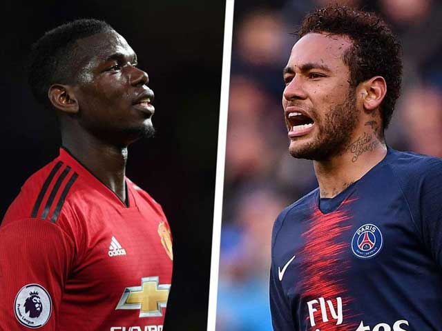 Pogba và Neymar nằm ở khu vực cuối danh sách top 20 cầu thủ đắt giá nhất