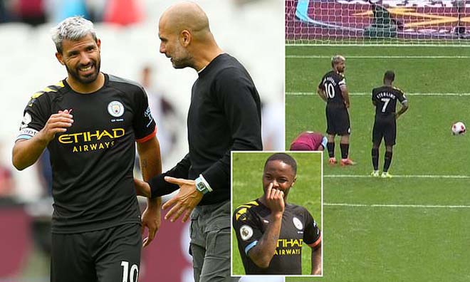 Pep và Aguero cãi nhau ngay từ trận ra quân