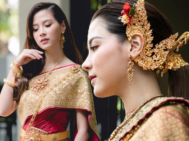 Mỹ nhân hàng đầu Thái Lan diện trang phục truyền thống đẹp như nữ thần