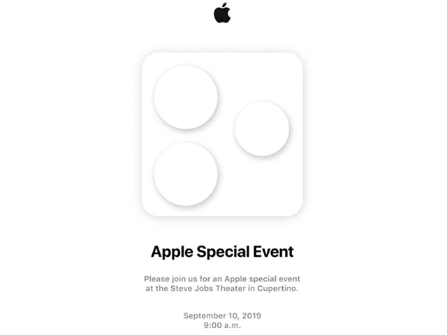 HOT: Apple để lộ thư mời sự kiện ra mắt iPhone 11 ngày 10/09