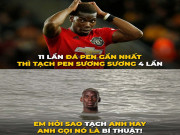 Tranh vui - Pogba nhận mưa ảnh chế sau khi &quot;tạch&quot; pen khiến MU bị cầm hòa