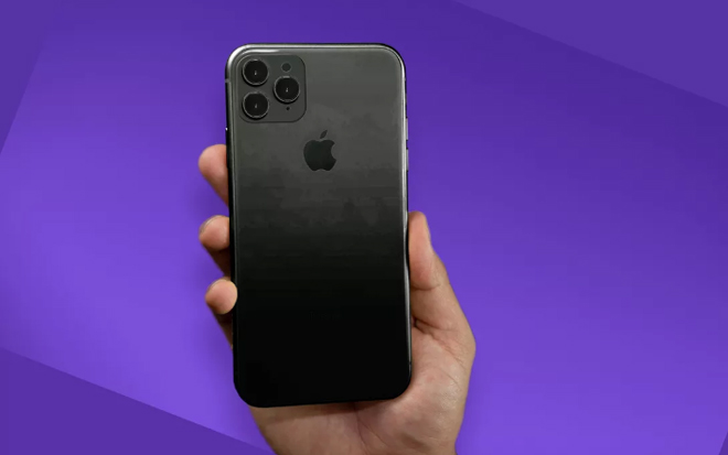 Ảnh concept iPhone 11 với 3 camera sau.