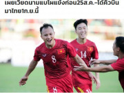 Bóng đá - ĐT Việt Nam đấu Thái Lan vòng loại World Cup: Thầy Park gặp khó, báo Thái mừng thầm