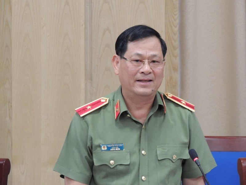 Giám đốc Công an tỉnh Nghệ An Nguyễn Hữu Cầu. Ảnh: VOV