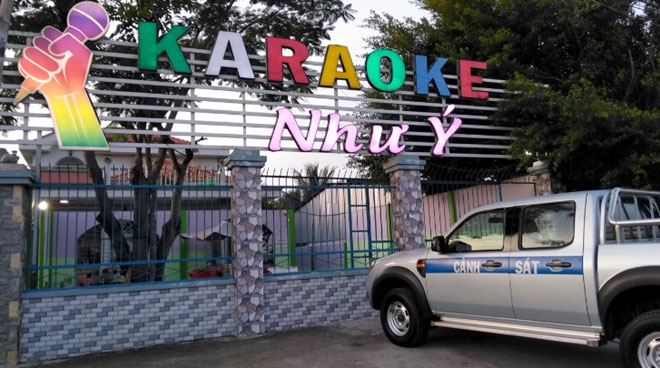 Dịch vụ karaoke Như Ý ở ấp Tân Thạnh, xã Tân Hương, huyện Châu Thành.