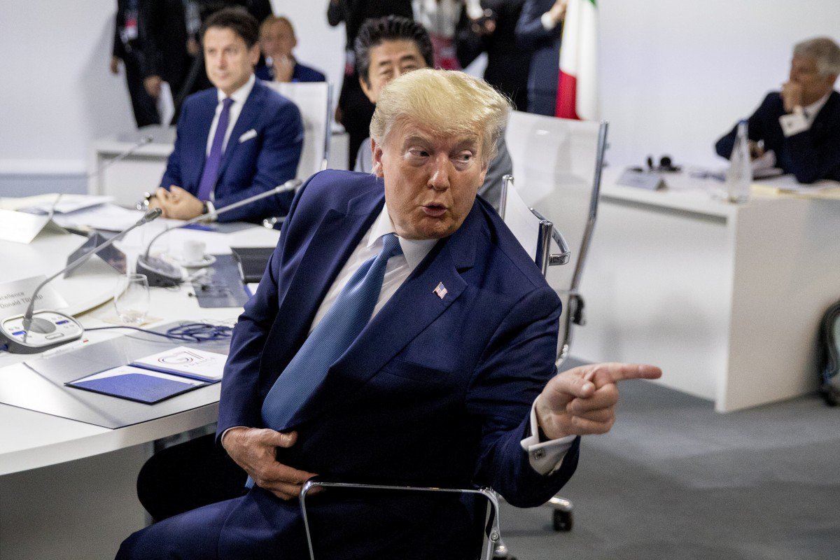Tổng thống Mỹ Donald Trump tại hội nghị thượng đỉnh G7 ở Pháp.