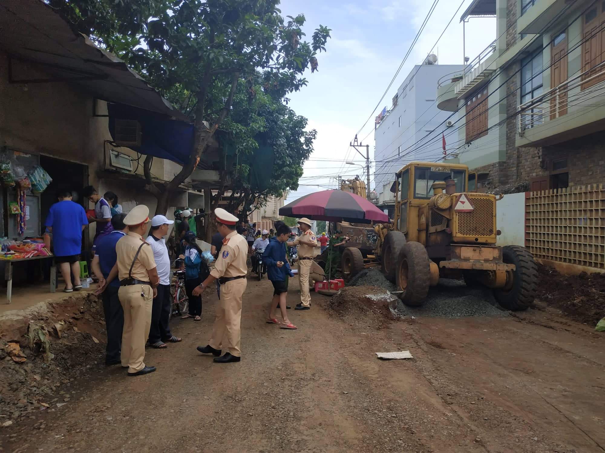 
Hiện trường vụ tai nạn.