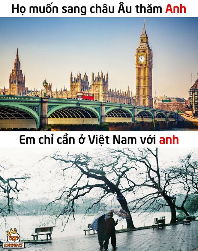 Cần gì phải sang châu Âu để tìm Anh, Việt Nam lúc nào cũng có "anh" mà.