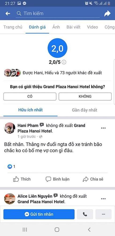 Bảo vệ khách sạn Grand Plaza Hotel đuổi phụ nữ và học sinh trú mưa: Quản lý lên tiếng - 2