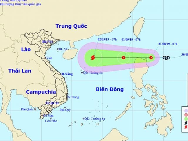 Áp thấp nhiệt đới khả năng đi vào Biển Đông, mạnh lên thành bão số 5