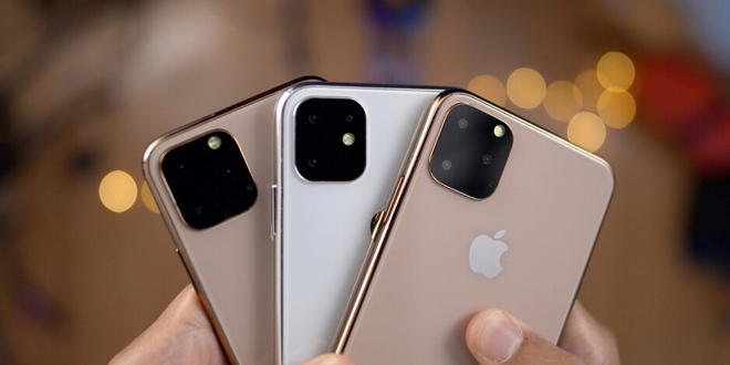 Bộ ba iPhone 2019 đều có camera sau vuông.