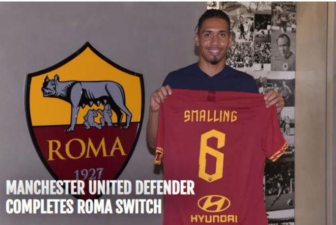 MU bất ngờ cho Roma mượn Smalling mùa này