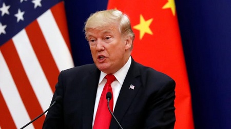Tổng thống Donald Trump thông báo, thuế quan đối với 112 tỷ USD hàng hóa Trung Quốc sẽ bắt đầu có hiệu lực vào 1/9. Ảnh Reuters