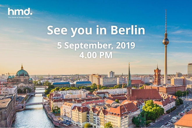 Thư mời cho sự kiện họp báo của Nokia tại Berlin, Đức sắp tới.